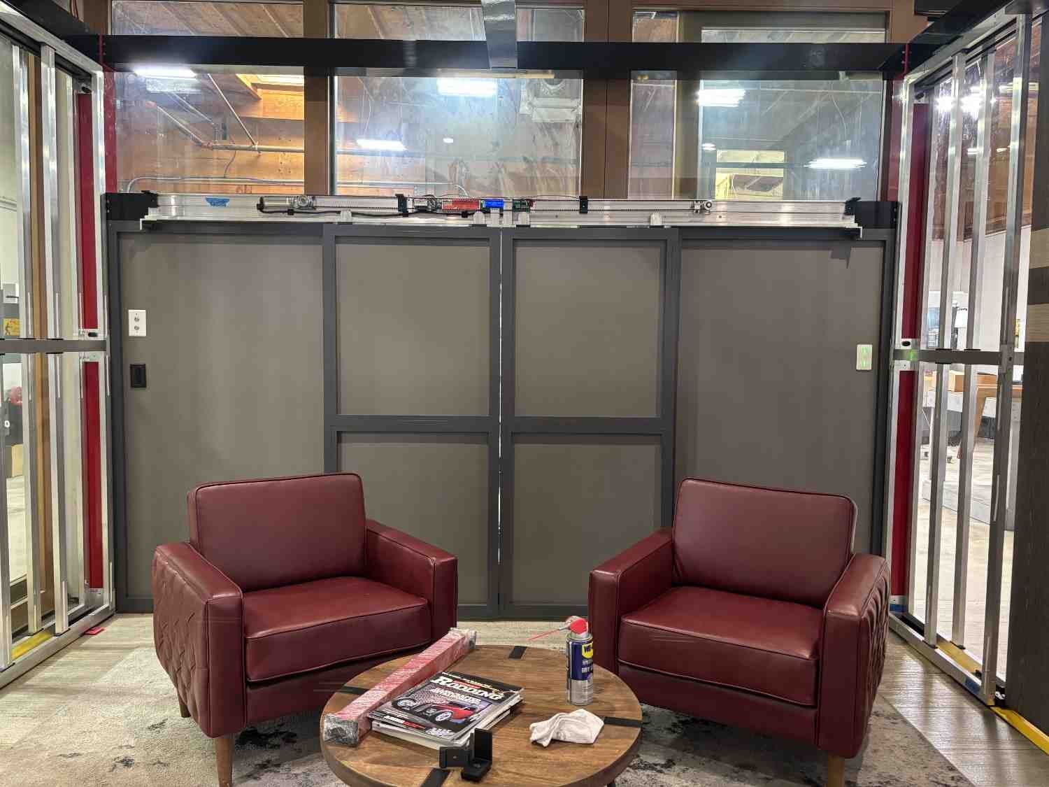 Pic of bi part barn door system