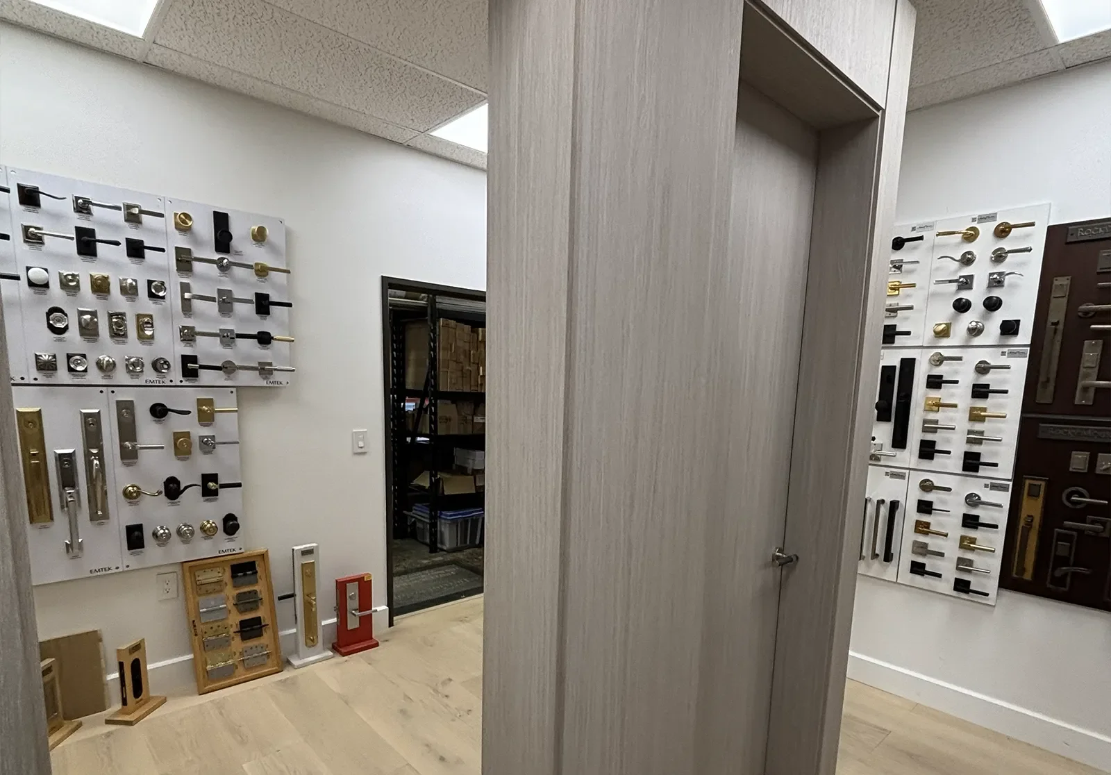 Various accesories for interior door systems